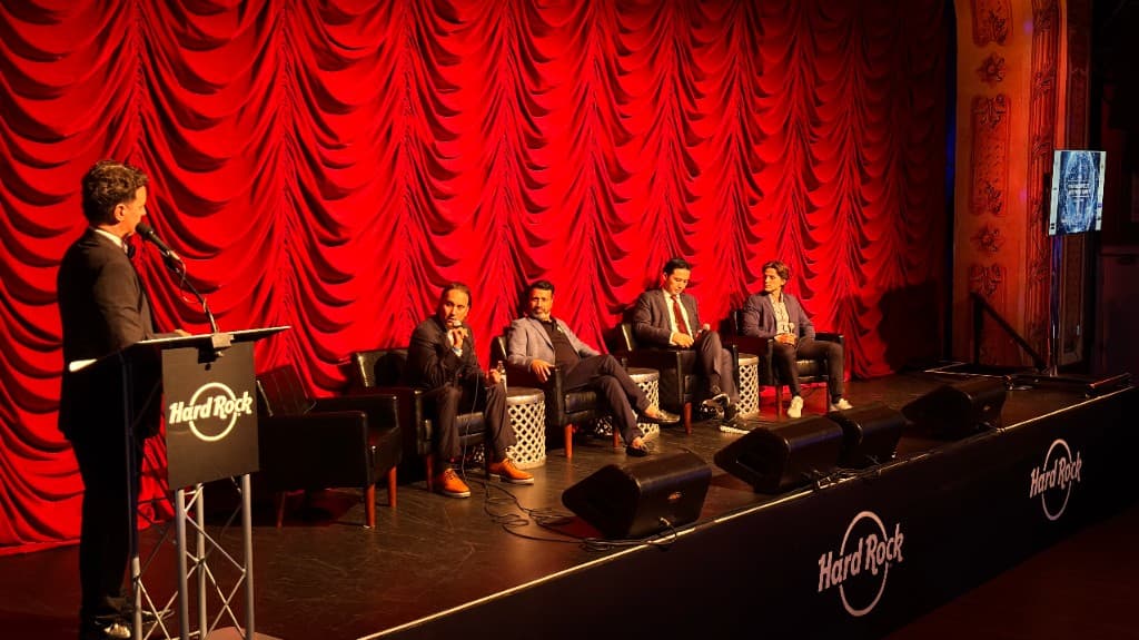 Panel discussion at a Blockchain Week - UNGA Edition event
