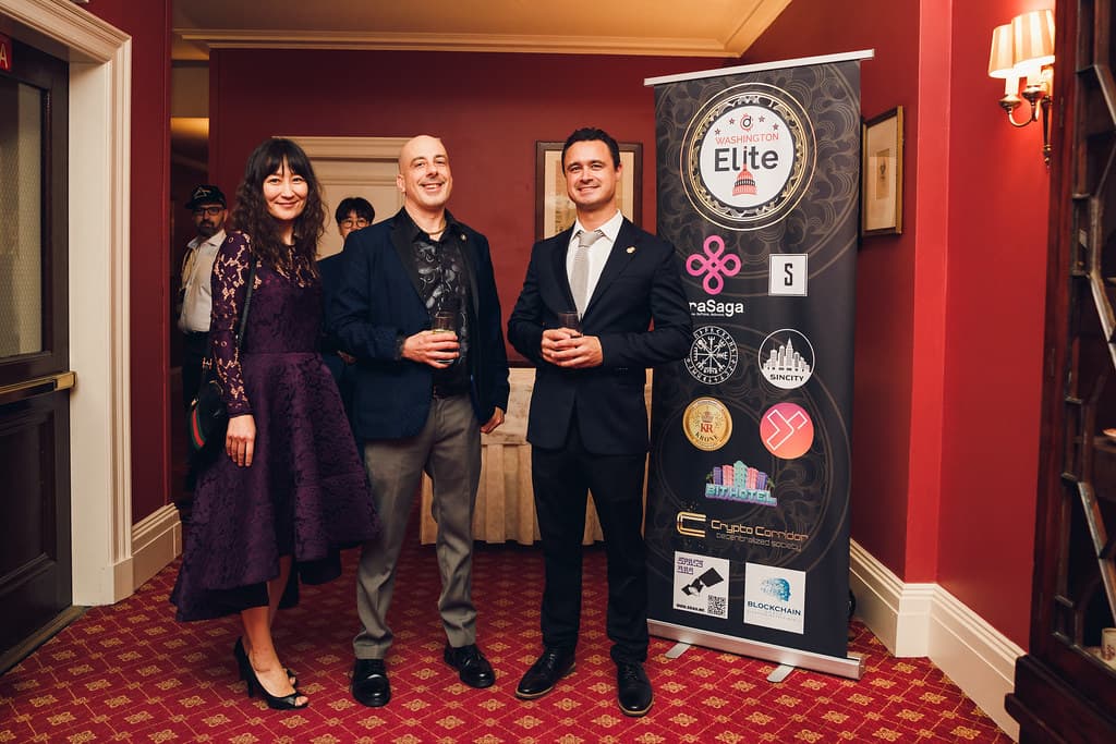 Guests at a Washington Elite Blockchain Week - UNGA Edition reception